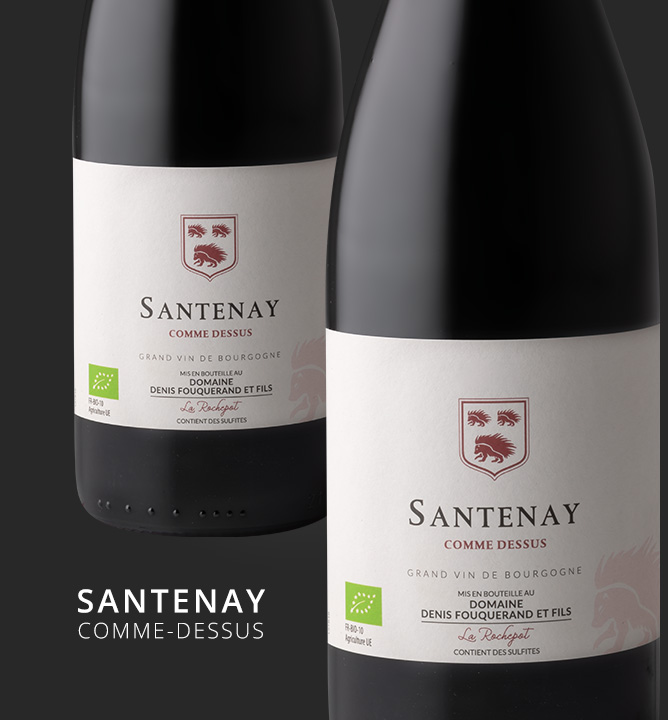 Vin rouge bio Santenay Comme Dessus